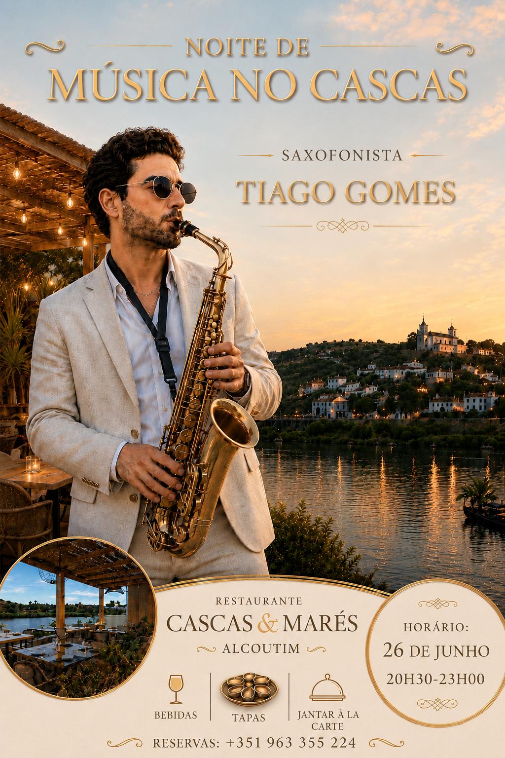 Saxofonista Tiago Gomes